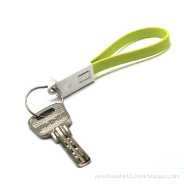 Yijiashishang 20cm Short Keychain USB Charge Data Cable for iPhone